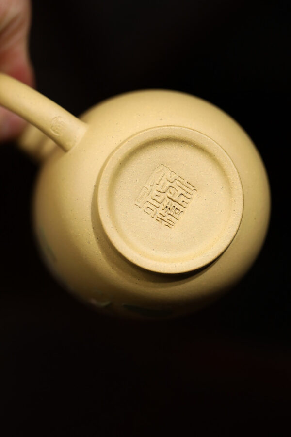 精品盖杯丨荷风玉盏丨本山绿泥丨220ml丨堆绘丨俞永清
