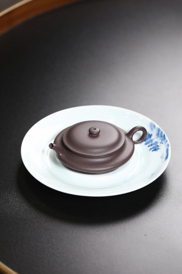 精品小高货丨传统款丨光素丨虚扁丨紫泥丨60ml丨独孔丨褚曦