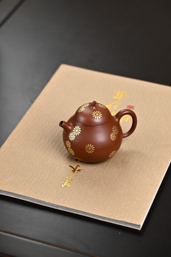 茄瓜丨洒金丨文革老紫泥丨150ml丨7孔出水丨陈华军