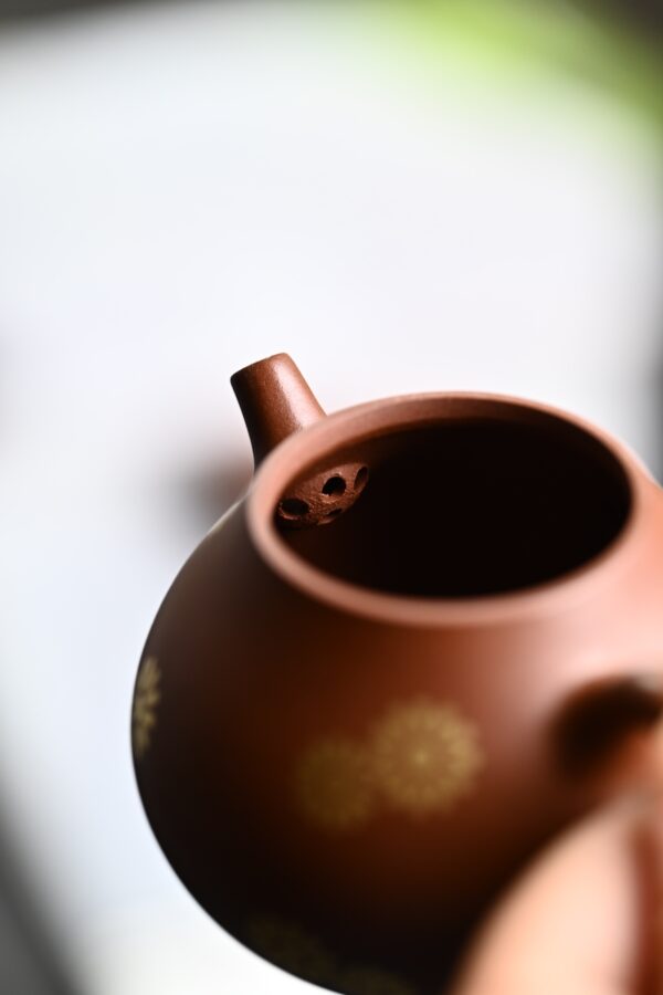 茄瓜丨洒金丨文革老紫泥丨150ml丨7孔出水丨陈华军