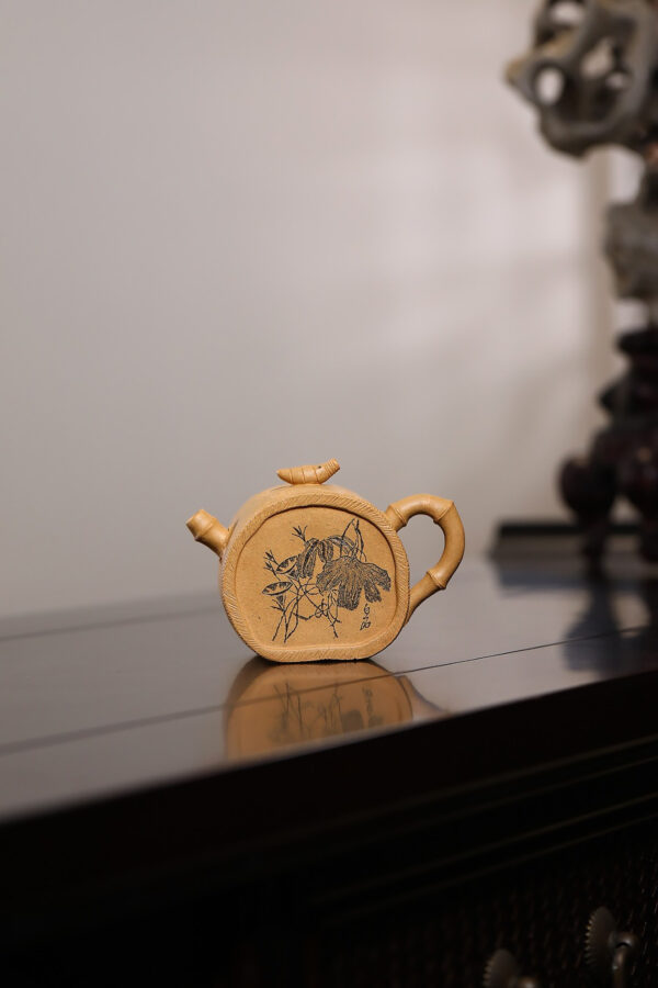 Zhu Gu | Carved | Duan Clay | 竹鼓 | 150ml