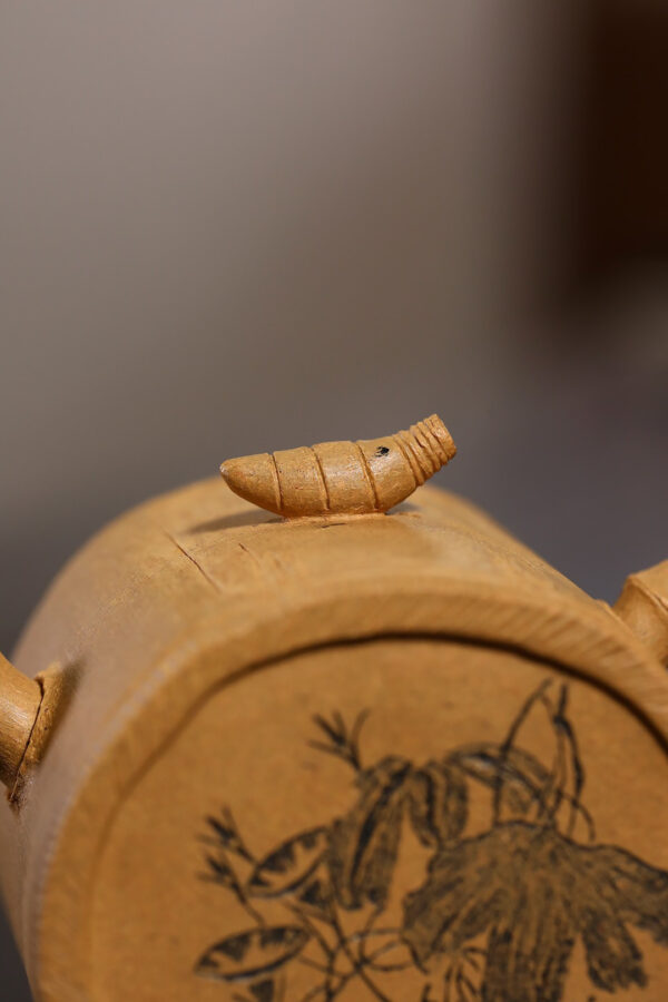 Zhu Gu | Carved | Duan Clay | 竹鼓 | 150ml