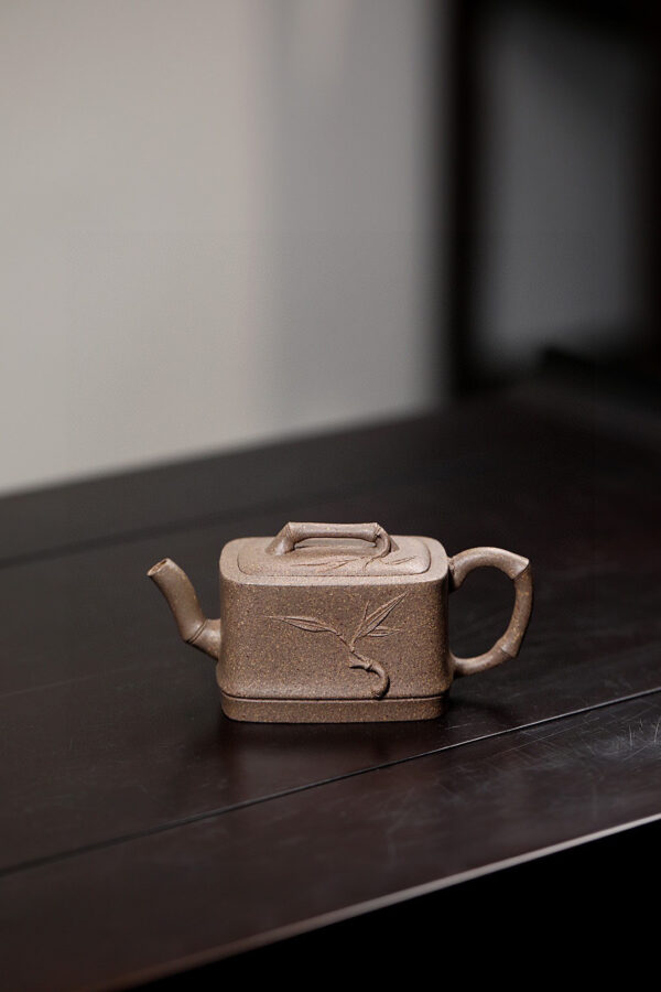 Bamboo Joint Small Teapot | Peach Blossom Clay | 竹节小壶 | 100ml