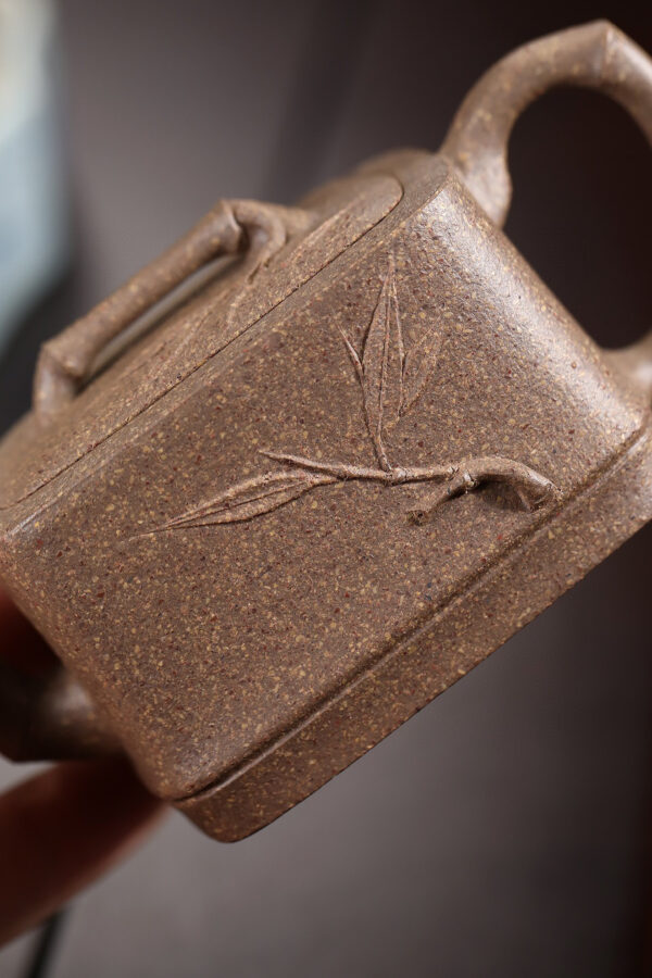 Bamboo Joint Small Teapot | Peach Blossom Clay | 竹节小壶 | 100ml