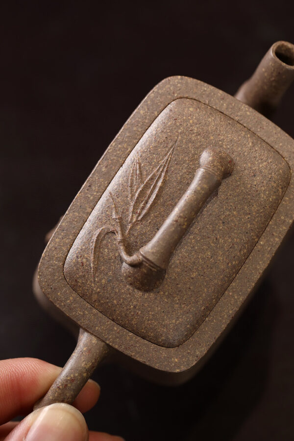 Bamboo Joint Small Teapot | Peach Blossom Clay | 竹节小壶 | 100ml