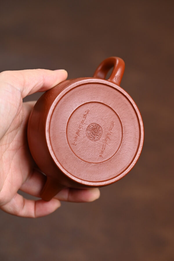 德钟丨刻绘丨皱皮朱泥丨150ml丨孙建芳