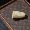 主人杯｜直筒杯｜薔薇花｜本山綠泥｜90ml｜泥繪｜俞永清