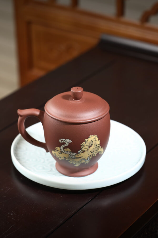 精品蓋杯｜蛇來運轉｜紫泥｜430ml｜王仲英