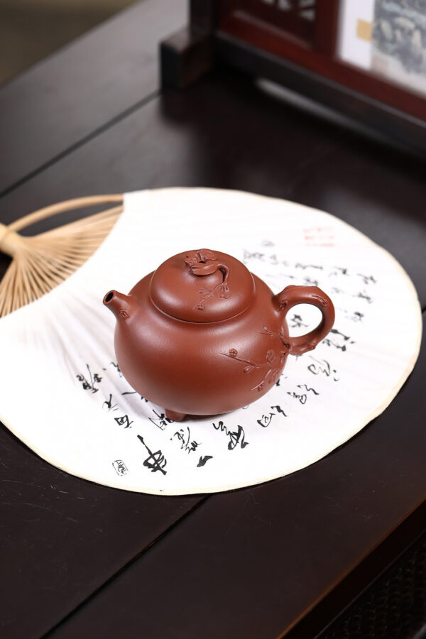 小花器｜一枝獨秀｜朱泥｜180ml｜內推孔