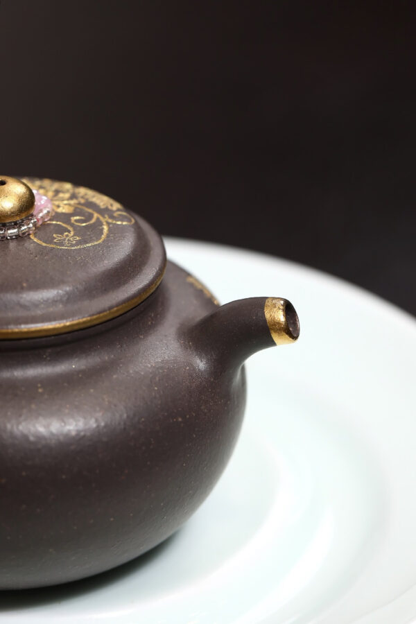 傳統款｜刻繪｜仿古｜青灰泥｜195ml｜內推孔｜描金刻繪｜許路路