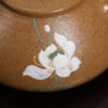 Traditional Style | Slip Painting | Xinzhou Shipiao Teapot | Green Jiangpo Clay | 160ml | 心舟石瓢