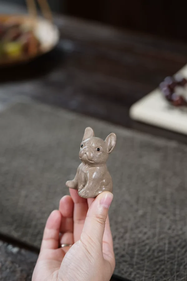 Yixing Zisha Tea Pet | Bulldog | Ceramic Art Ornament | 斗牛犬