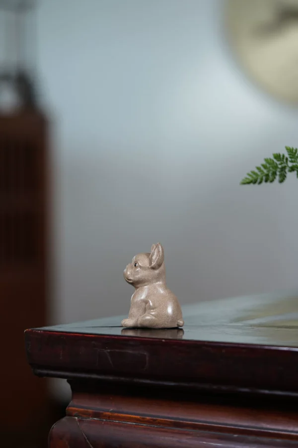 Yixing Zisha Tea Pet | Bulldog | Ceramic Art Ornament | 斗牛犬