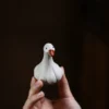 O1CN01H302a71EMqufLVPfG_!!1950110338 Yixing Zisha Tea Pet Ornament | Garlic Duck | Mini Tea Play | Tea Ceremony Accessory | 蒜了鴨
