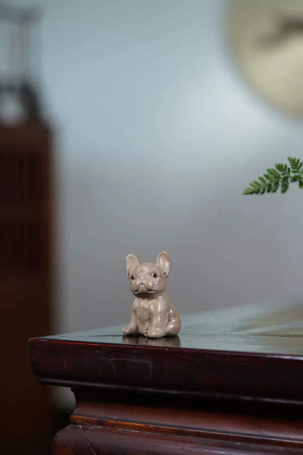 Yixing Zisha Tea Pet | Bulldog | Ceramic Art Ornament | 斗牛犬