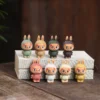 Zisha Labubu Tea Pet｜Handmade Creative Ornament｜Ceramic Decoration｜拉布佈紫砂茶寵