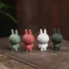 Zisha Labubu Tea Pet｜Handmade Creative Ornament｜Ceramic Decoration｜拉布佈紫砂茶寵