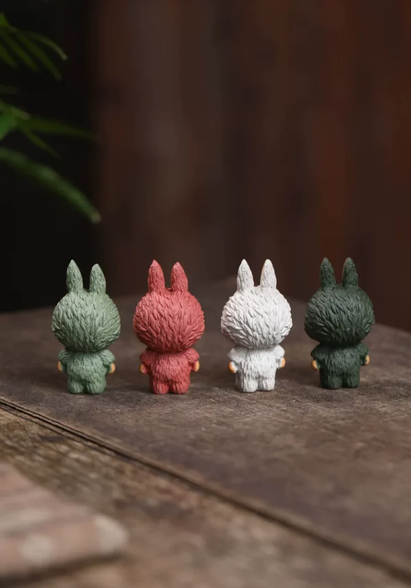 Zisha Labubu Tea Pet｜Handmade Creative Ornament｜Ceramic Decoration｜拉布佈紫砂茶寵