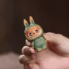 Zisha Labubu Tea Pet｜Handmade Creative Ornament｜Ceramic Decoration｜拉布佈紫砂茶寵