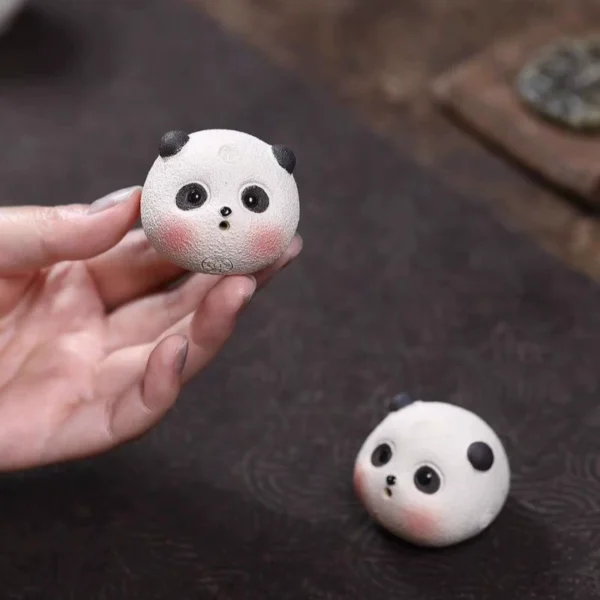 O1CN01mOTeV91mYwMLMi3KV_!!2214053114967 Yixing Zisha Tea Pet|Panda Incense Holder|Exquisite Incense Holder| Ceramic Decoration|熊猫香插