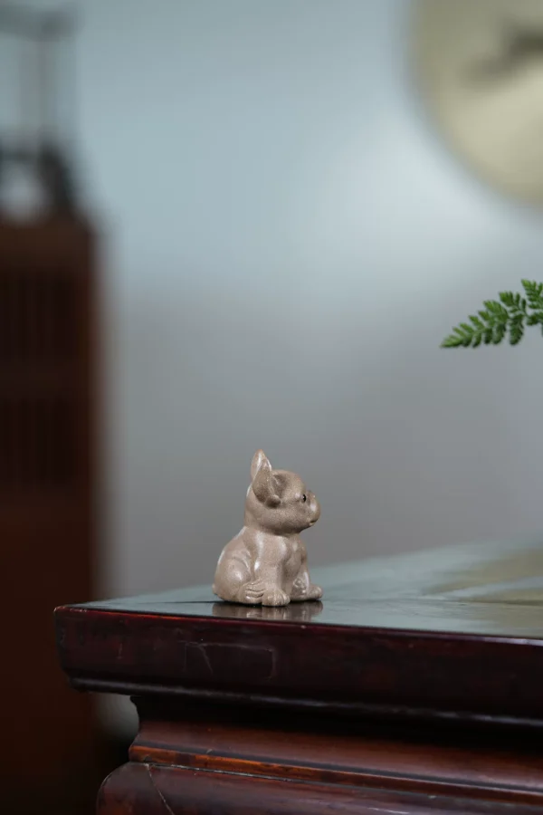 Yixing Zisha Tea Pet | Bulldog | Ceramic Art Ornament | 斗牛犬