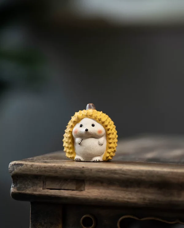 Yixing Zisha Tea Pet｜ Durian Hedgehog｜Premium Cultivable Cute Creative Ceramic Ornament｜榴莲刺猬