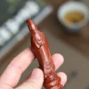 Yixing Raw Ore Da Hong Pao Zisha Ornament｜Guanyin Sculpture｜ Tea Pet & Home Decoration