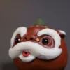 O1CN01lm6PelZUWRE1bRxv_!!3012228851 Yixing Zisha Cultivable Tea Pet|Lion Dance Ornament|Chinese Style Tea Table|醒狮摆件