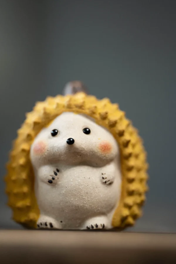 Yixing Zisha Tea Pet｜ Durian Hedgehog｜Premium Cultivable Cute Creative Ceramic Ornament｜榴莲刺猬