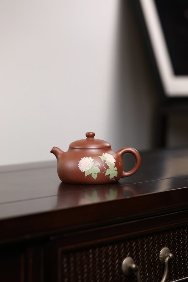 wsxc1791724617357_0 Slip Painting | Auspicious Charm (Hydrangea) | Purple Clay | 190ml | 泥绘绣球花