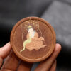 Miscellaneous Ware | Dunhuang Wuxiang Gai Zhi | Duan Clay | diameter 6.5cm | height 1.5cm | slip painting | 盖置
