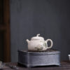 wsxc1791736610571_0 Original Work | Eggplant Shaped Teapot | October Hibiscus | White Jade Duan Clay | 100ml | 十月芙蓉