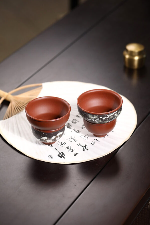 wsxc1791738670951_4 Master Cups | Gourd Pair Cups | Cedar Pair Cups | Red Clay with Slip Coating | 80ml | 雪松对杯