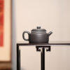 Slip Painting | Dezhong Teapot | Blue Grey Clay | 130ml | Slip-Painted Tulip | 泥绘郁金香