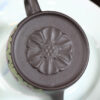 Slip Painting | Dezhong Teapot | Blue Grey Clay | 130ml | Slip-Painted Tulip | 泥绘郁金香