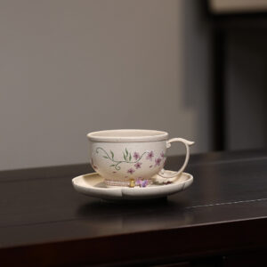 Miscellaneous Ware | Slip Painting | Master Cup Set | White Duan Clay | Cup: 110ml | 主人杯套装