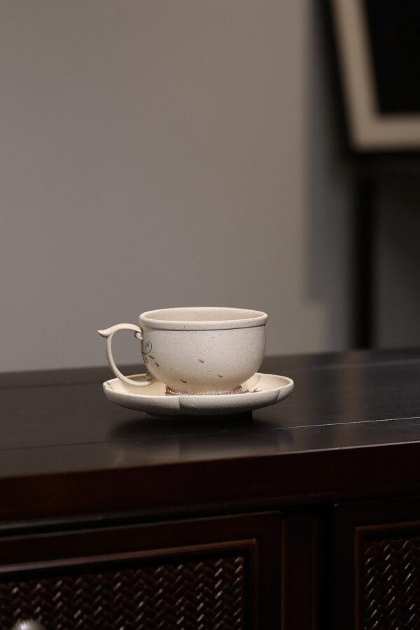 wsxc1791749296138_1 Miscellaneous Ware | Slip Painting | Master Cup Set | White Duan Clay | Cup: 110ml | 主人杯套装
