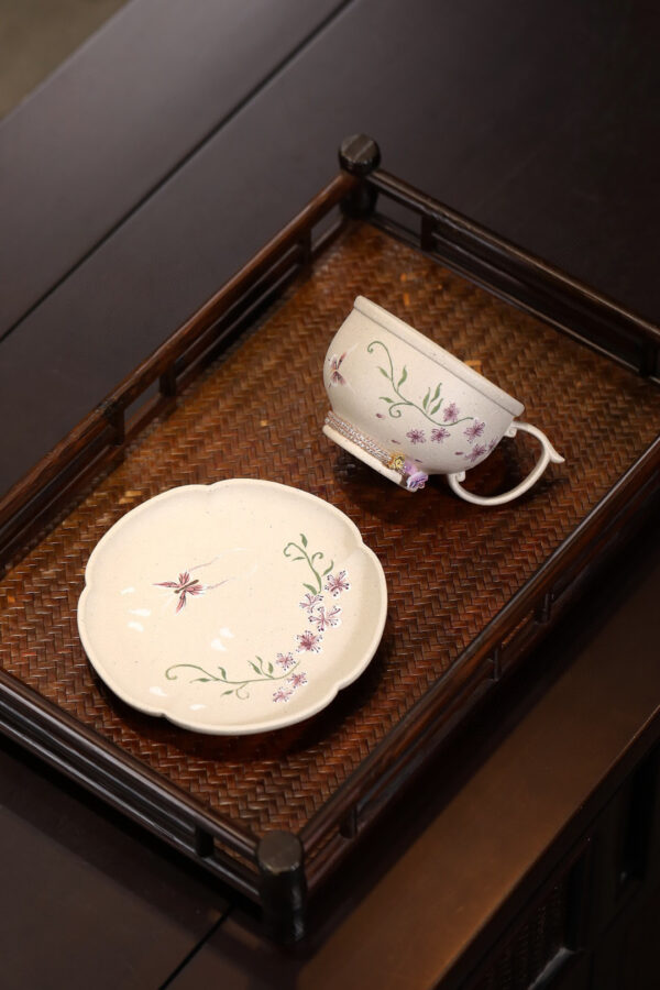 wsxc1791749296138_2 Miscellaneous Ware | Slip Painting | Master Cup Set | White Duan Clay | Cup: 110ml | 主人杯套装