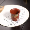 wsxc1791750797688_3 Master Cup | Jade Rabbit Picking Osmanthus | Red Clay | 70ml | Piled Painting | Slip-Painted Osmanthus | 泥绘桂花