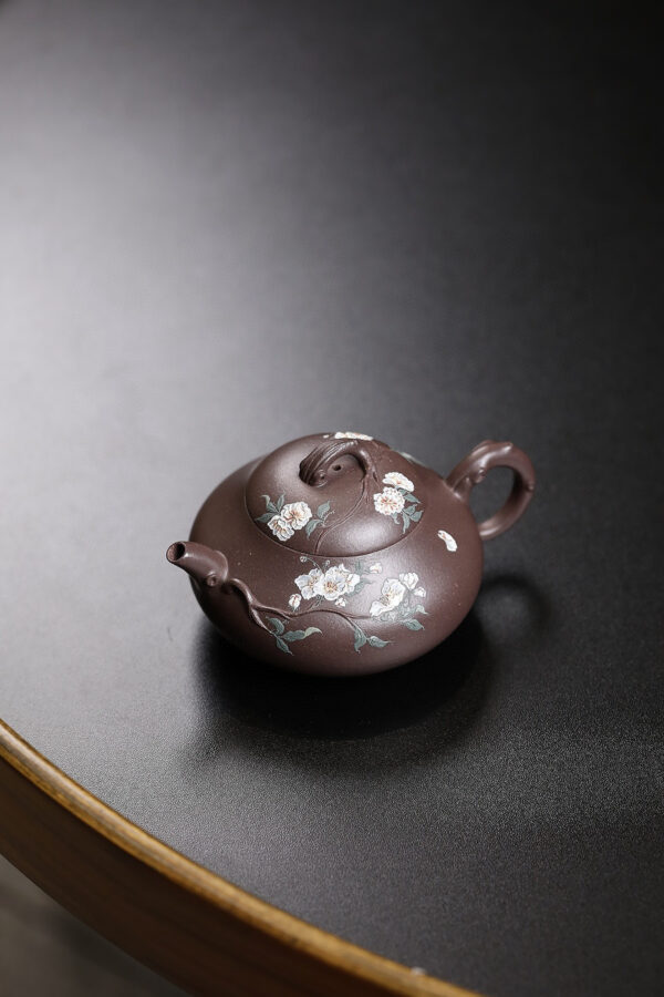 wsxc1791834331268_2 Yixing Zisha Teapot | Spring Breeze Touching Face | Dashuitan Tianqing Clay | 170ml | 春拂面