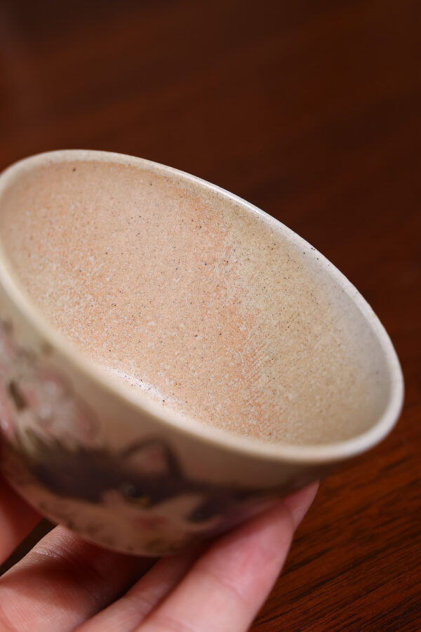 wsxc1791835102712_3 Yixing Zisha Master Cup | Slip-Painted Cats Playing in Spring Stream | Wood-Fired | 90ml | 猫嬉春涧